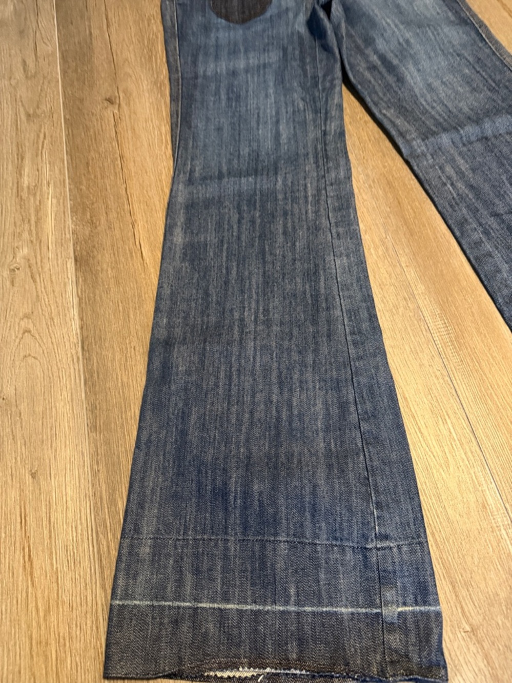 INC International Concepts Dark Blue Wide-Leg Jeans with Button Front - Picture 4 of 8
